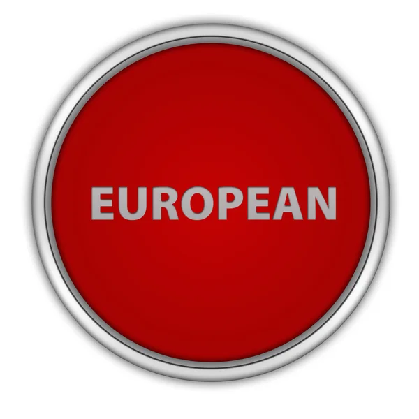 Europeiska cirkulär ikonen på vit bakgrund — Stockfoto