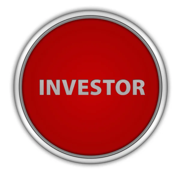 Investor cirkulär ikonen på vit bakgrund — Stockfoto