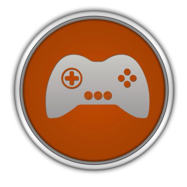 Beyaz arka planda oyunun dairesel simgesi