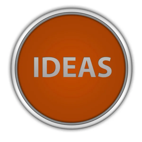 Ideas circular icon on white background — Stock Photo, Image