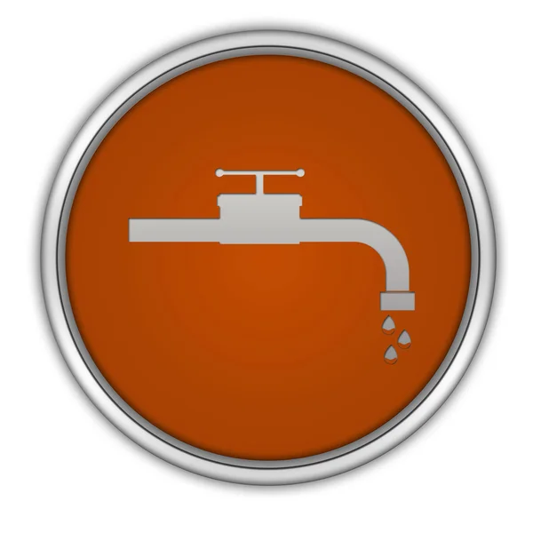 Water circulaire pictogram op witte achtergrond — Stockfoto