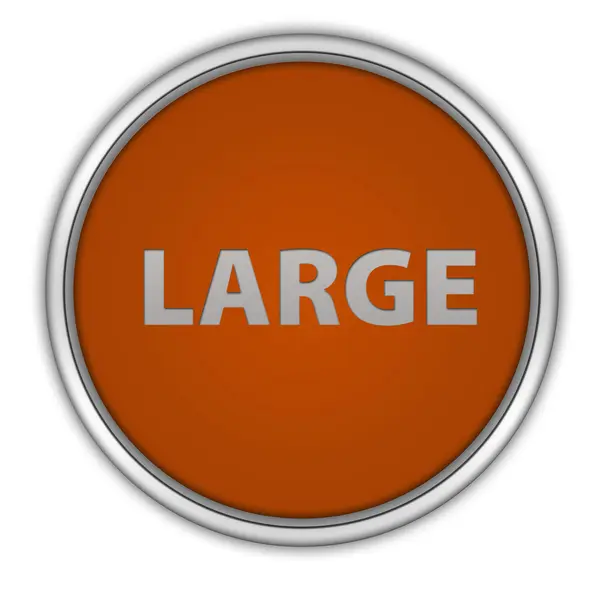Icono circular grande sobre fondo blanco — Foto de Stock
