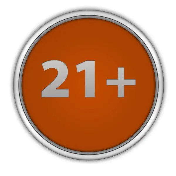 21 circular icon on white background — Stock Photo, Image