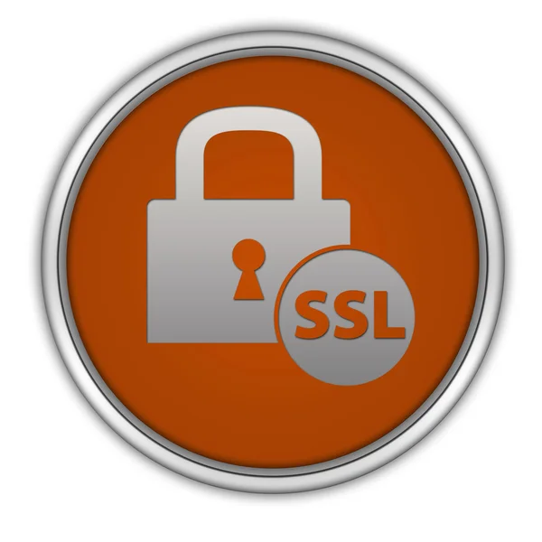 SSL circulaire pictogram op witte achtergrond — Stockfoto