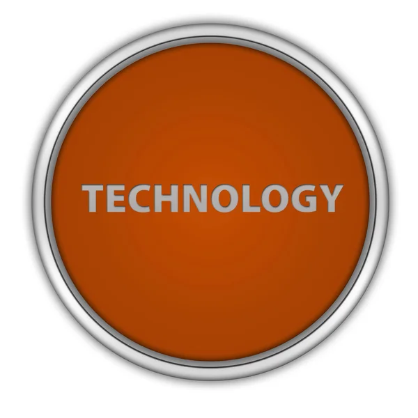 Technologie kreisförmiges Symbol auf weißem Hintergrund — Stockfoto