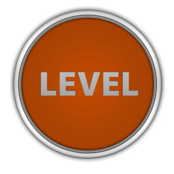 Level circular icon on white background — Stock Photo, Image