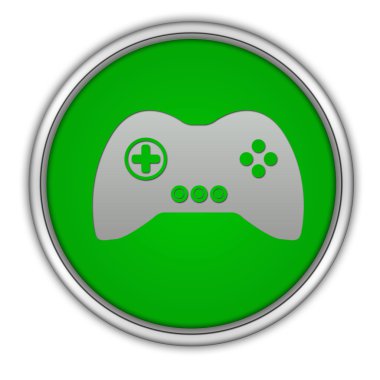 Beyaz arka planda oyunun dairesel simgesi