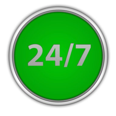 Beyaz arka plan üzerinde dairesel simge desteği