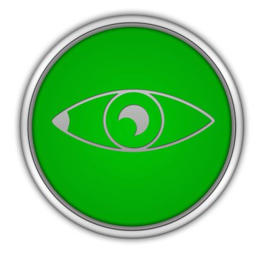 Beyaz arka plan üzerinde göz dairesel simgesini