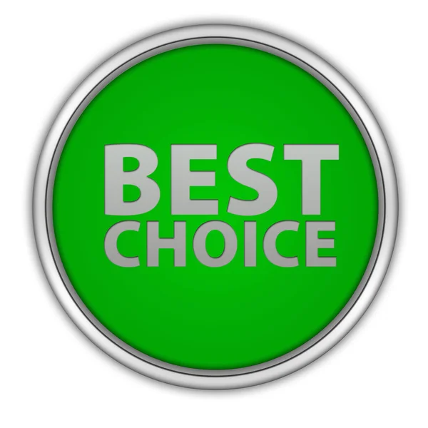 Best choice circular icon on white background — Stock Photo, Image