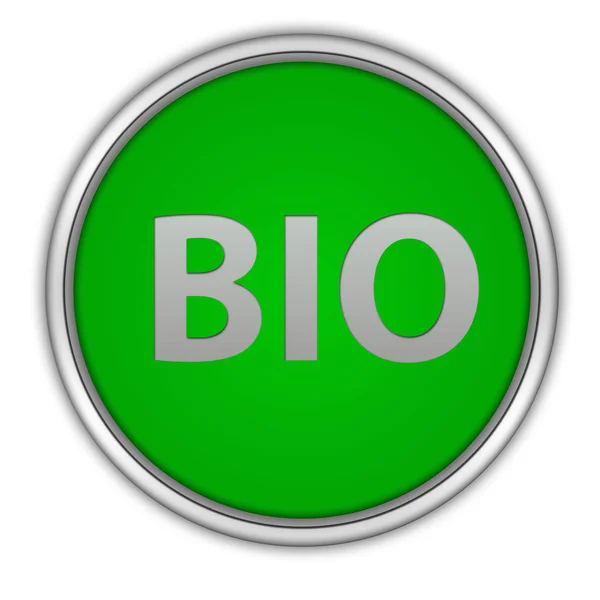Bio circulaire pictogram op witte achtergrond — Stockfoto