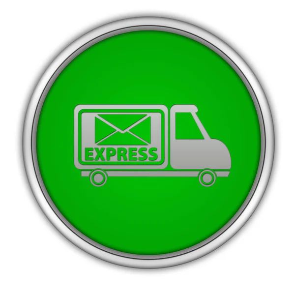 Express circular icon on white background — Stock Photo, Image