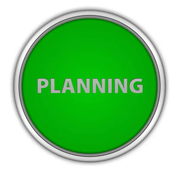 Planning circular icon on white background — Stock Photo, Image