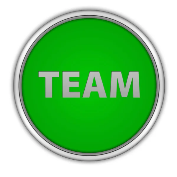 Team circular icon on white background — Stock Photo, Image