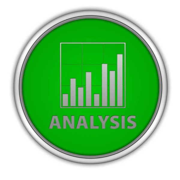 Gegevens analyse circulaire pictogram op witte achtergrond — Stockfoto