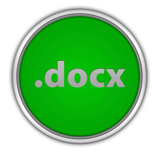 .иконка docx на белом фоне — стоковое фото