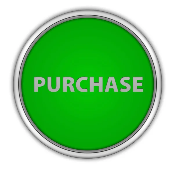 Purchase circular icon on white background — Stock Photo, Image