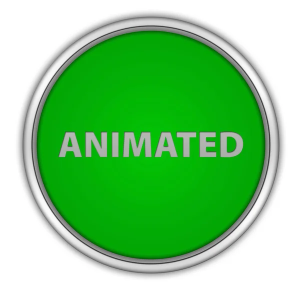Animiertes kreisförmiges Symbol auf weißem Hintergrund — Stockfoto