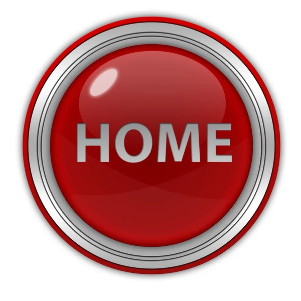 Home circular icon on white background — Stock Photo, Image