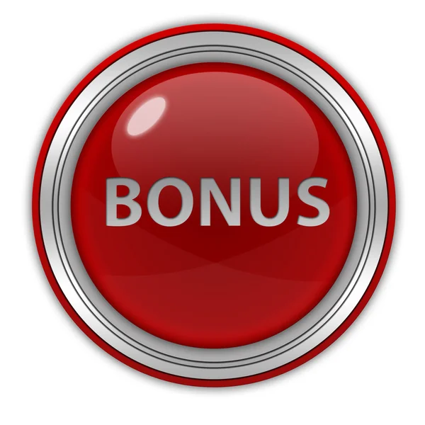 Bonus circular icon on white background — Stock Photo, Image