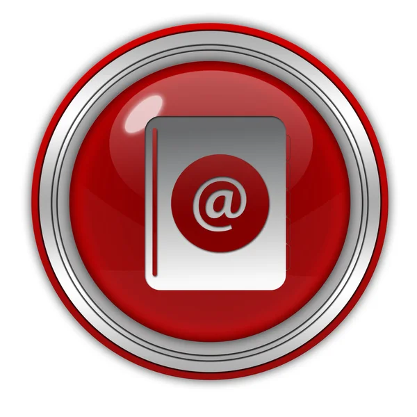 Email circular icon on white background — Stock Photo, Image