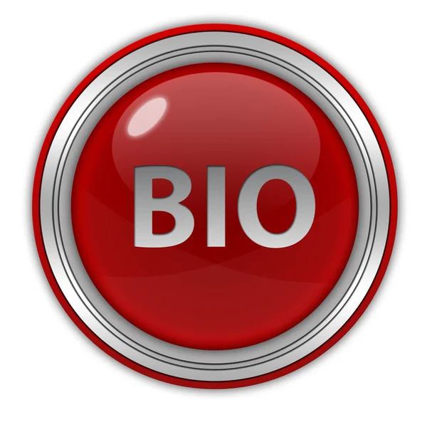 Bio circulaire pictogram op witte achtergrond — Stockfoto