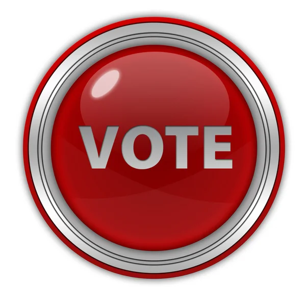 Vote circular icon on white background — Stock Photo, Image