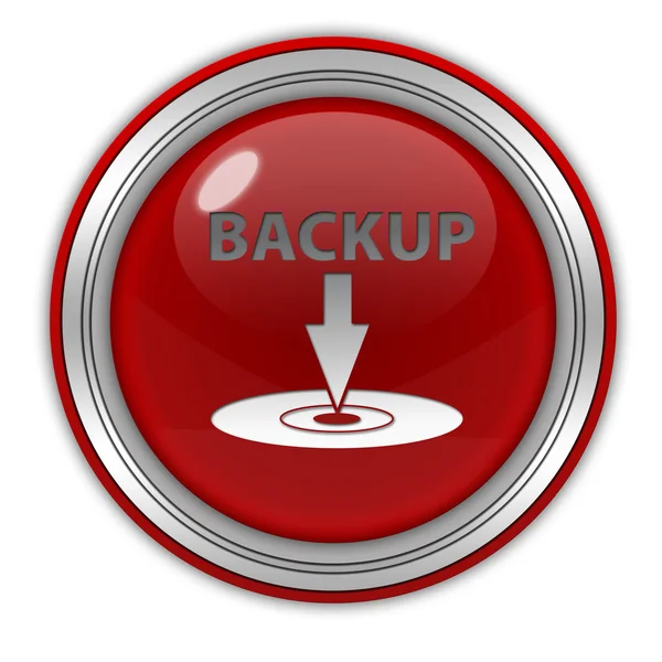 Backup kreisförmiges Symbol auf weißem Hintergrund — Stockfoto