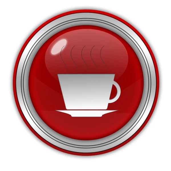 Coffee circular icon on white background — Stock Photo, Image