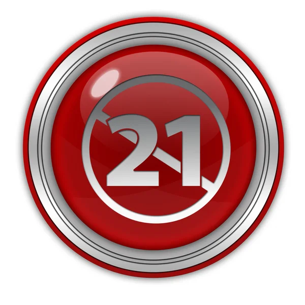 21 ícone circular sobre fundo branco — Fotografia de Stock