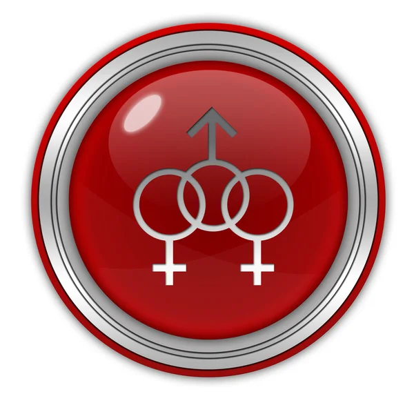 Sexuality circular icon on white background — Stock Photo, Image