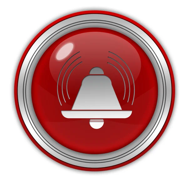 Alarm dairesel simgesi beyaz zemin üzerine