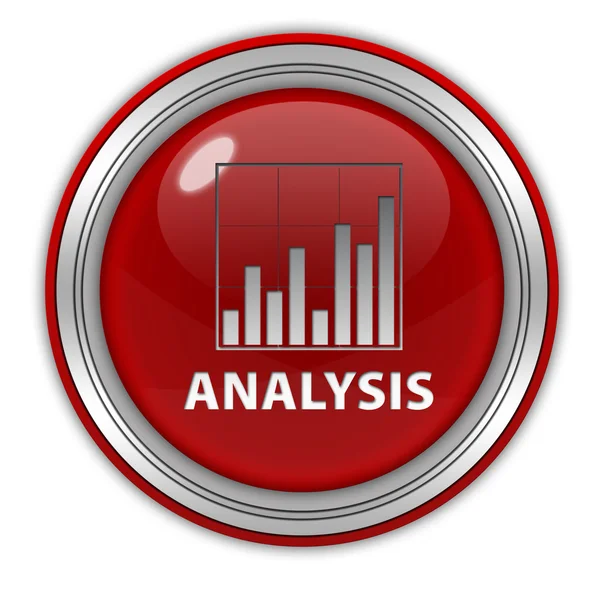 Gegevens analyse circulaire pictogram op witte achtergrond — Stockfoto