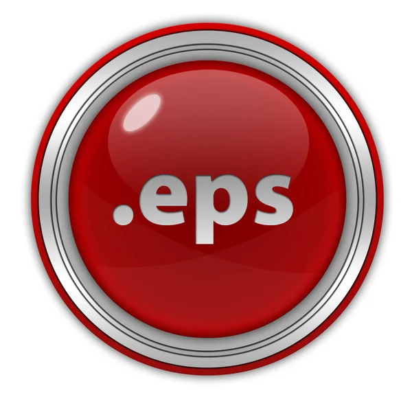 .EPS kör alakú ikon fehér háttér — Stock Fotó