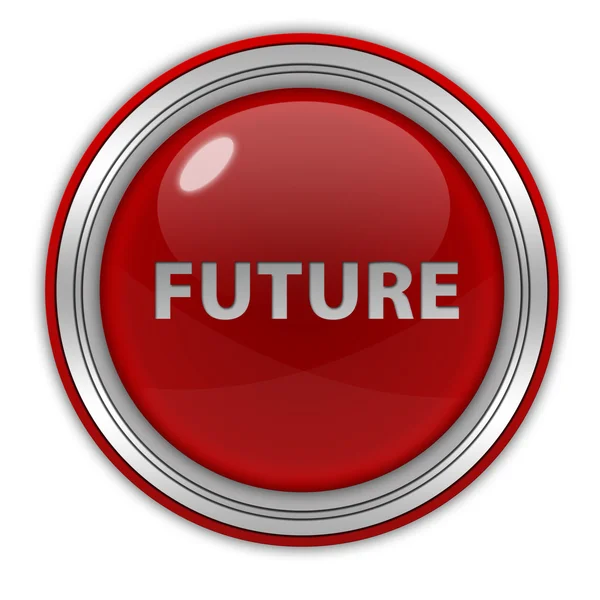 Future circular icon on white background — Stock Photo, Image
