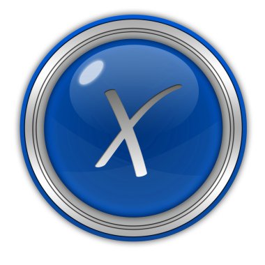 beyaz zemin üzerinde dairesel simgesini denetleyin