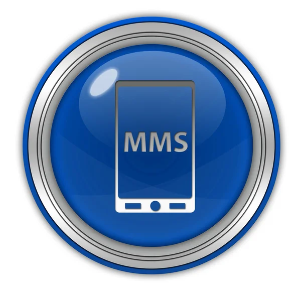 Mms circular icon on white background — Stock Photo, Image