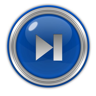 beyaz zemin üzerinde bir sonraki dairesel simgesi