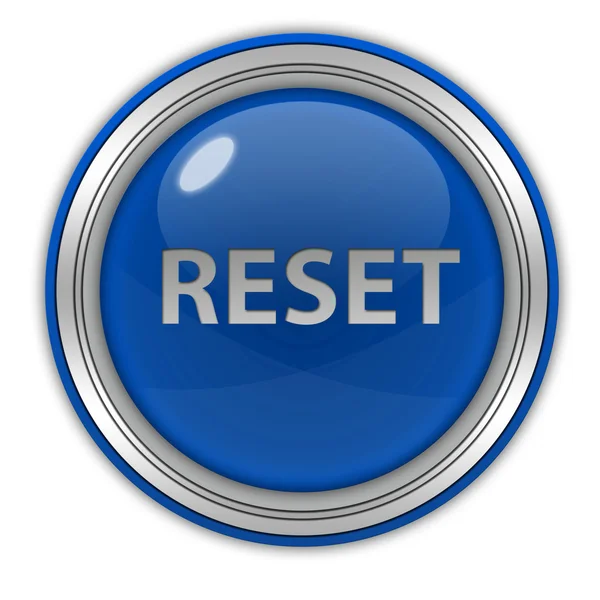 Reset circular icon on white background — Stock Photo, Image