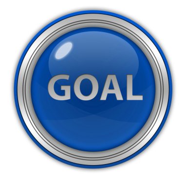 Beyaz arka plan üzerinde hedef dairesel simgesi