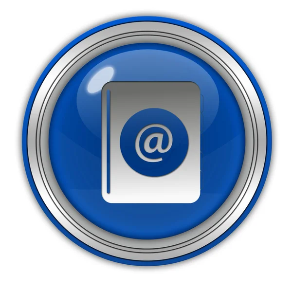 Email circular icon on white background — Stock Photo, Image