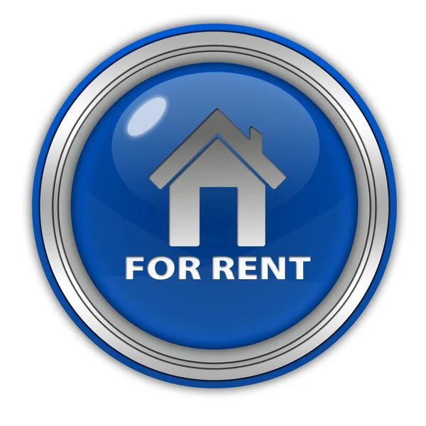 For rent circular icon on white background — Stock Photo, Image