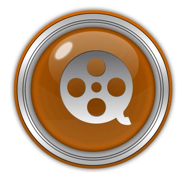 Film circular icon on white background — Stock Photo, Image