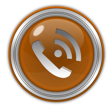 Beyaz arka plan üzerinde dairesel simgesini çağırır