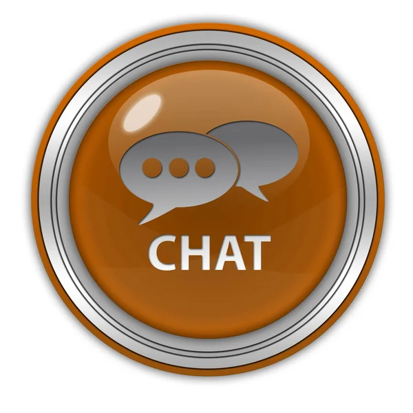 Chat circulaire pictogram op witte achtergrond — Stockfoto