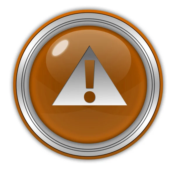 Danger circular icon on white background — Stock Photo, Image