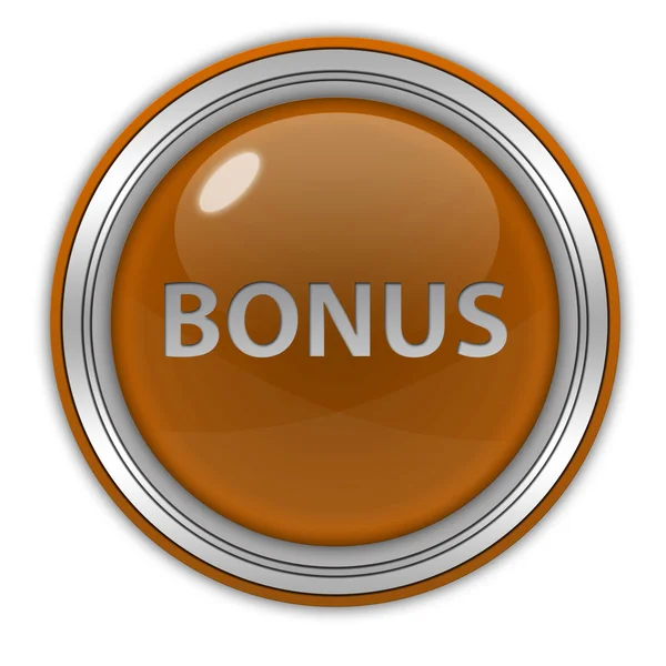 Bonus circular icon on white background — Stock Photo, Image