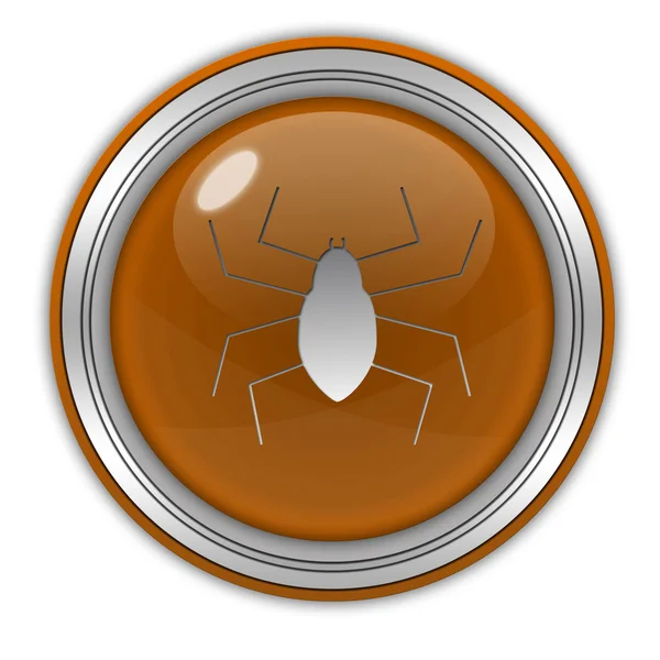 白い背景の上の Spidercircular アイコン — ストック写真