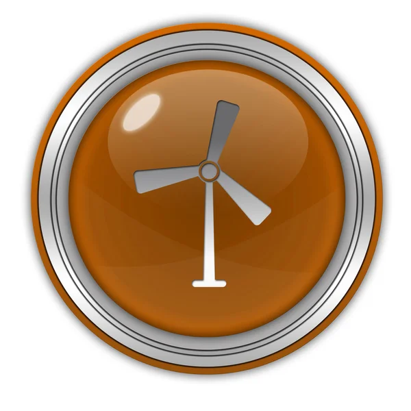 Turbine kreisförmiges Symbol auf weißem Hintergrund — Stockfoto
