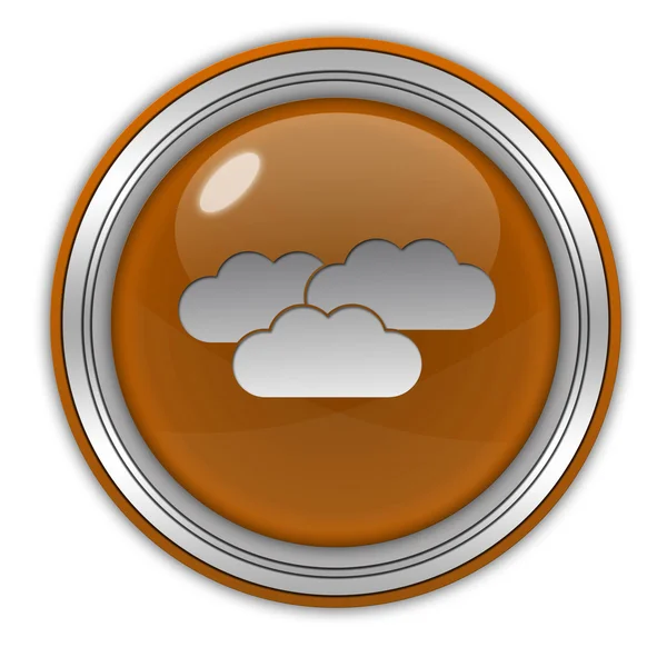 Cloud circular icon on white background — Stock Photo, Image